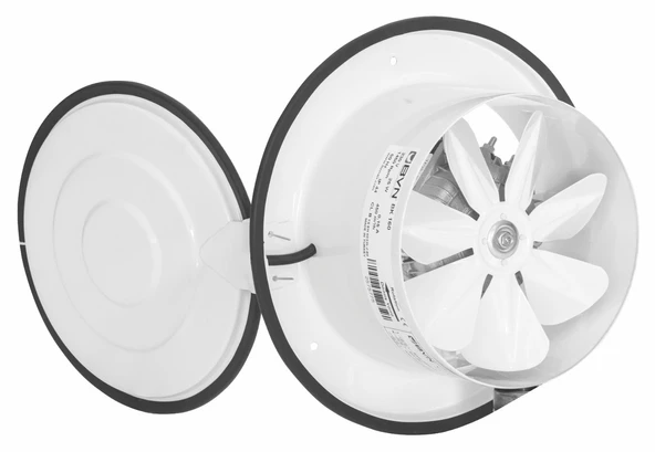 Bahçıvan 25 CM BK 250 1450 D/D 220/230 Volt Monofaze Aksiyel Kapaklı Aspiratör ürün görseli 1