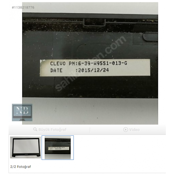 GRUNDİG GNB 1555 C1 i3 BEZEL EKRAN ÇERÇEVE - Resim 2