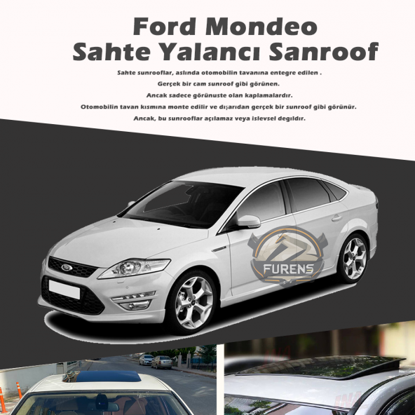 Ford Mondeo Parlak Siyah Yalancı Çakma Sahte Sunroof ürün görseli 1