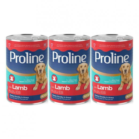 Proline Kuzu Etli Yetişkin Köpek Konservesi 400 Gr*3 Adet ürün görseli 1