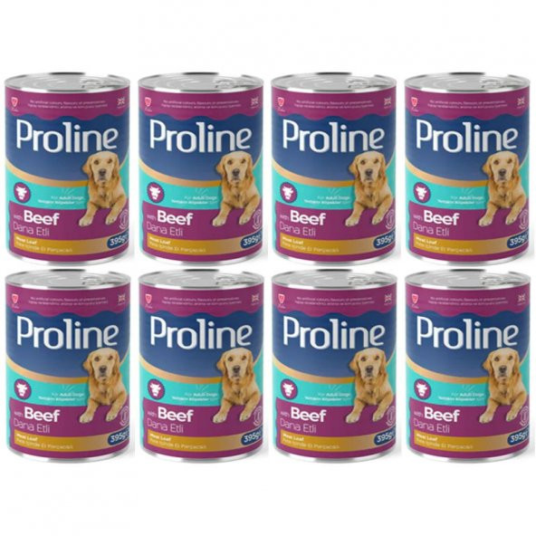 Proline Dana Etli Yetişkin Köpek Konservesi 395 Gr*8 Adet ürün görseli 1