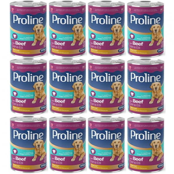 Proline Dana Etli Yetişkin Köpek Konservesi 395 Gr*12 Adet ürün görseli 1