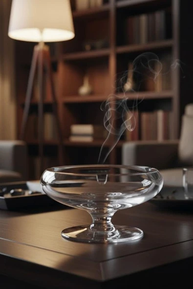 Paşabahçe El İmalatı Kristal Üç Oluklu Ayaklı Küllük 1 Adet 31498 ürün görseli 1