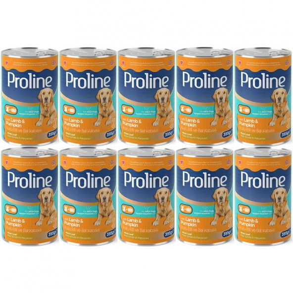 Proline Kuzu Etli ve Bal Kabaklı Yetişkin Köpek Konservesi 395 Gr*10 Adet ürün görseli 1
