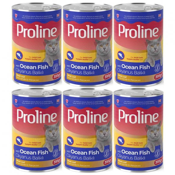 Proline Okyanus Balıklı Yetişkin Kedi Konservesi 395 Gr*6 Adet ürün görseli 1