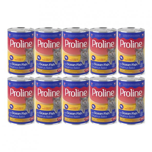 Proline Okyanus Balıklı Yetişkin Kedi Konservesi 395 Gr*10 Adet ürün görseli 1