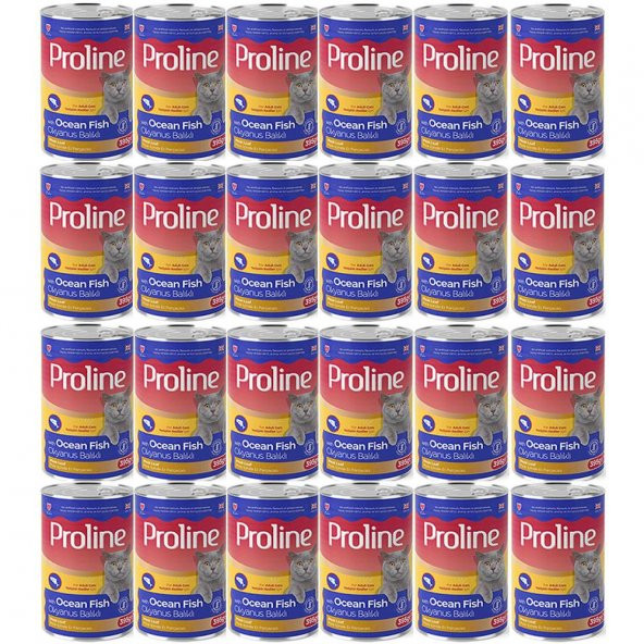 Proline Okyanus Balıklı Yetişkin Kedi Konservesi 395 Gr*24 Adet ürün görseli 1