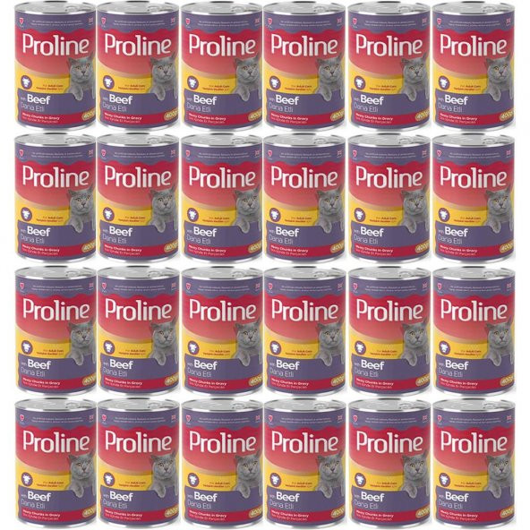 Proline Dana Etli Yetişkin Kedi Konservesi 400 Gr*24 Adet ürün görseli 1
