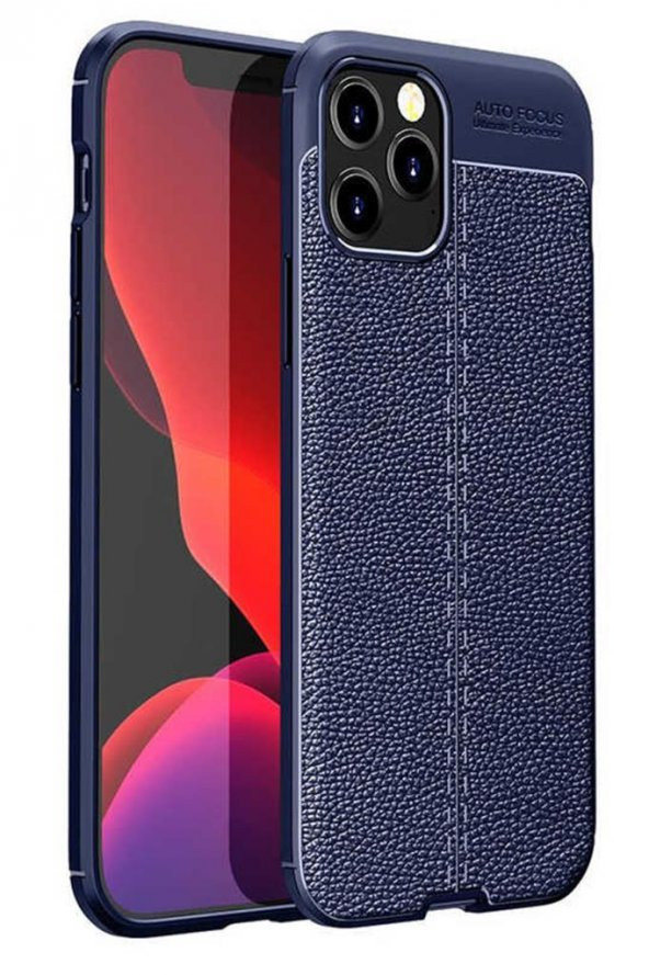 iPhone 12 Pro Max Kılıf Deri Desenli Kamera Korumalı Silikon ürün görseli 1