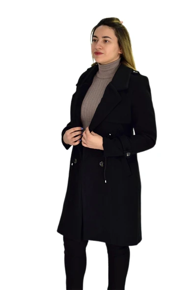 Kadın Kaşe Kaban K3018 BGL-ST03285 - Resim 12