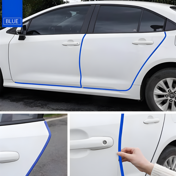 Citroen C5 Oto Araç Kapı Koruma Fitili 5metre Parlak Mavi Renk ürün görseli 1