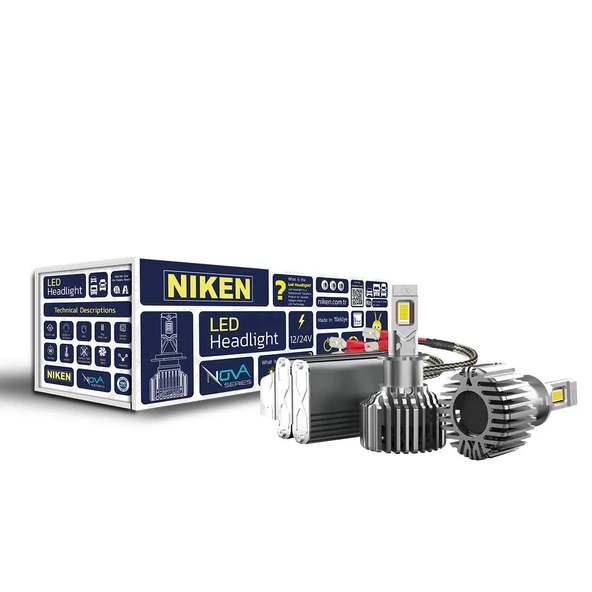 NİKEN H3 led xenon far ampulü seti niken nova 12000lm ürün görseli 1
