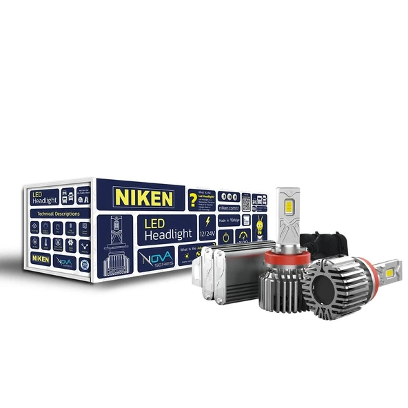 NİKEN H9 led xenon far ampulü seti niken nova 12000lm ürün görseli 1