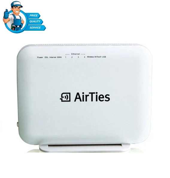 Retail Airties 5650 BK RT Vers.1 Adsl2/Vdsl2 Modem/Router ürün görseli 1