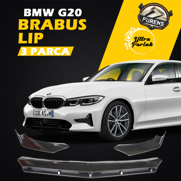 Bmw G20 3 Serisi Uyumlu Brabus Ön Lip 3 Parça Kanatlı Lip ürün görseli 1