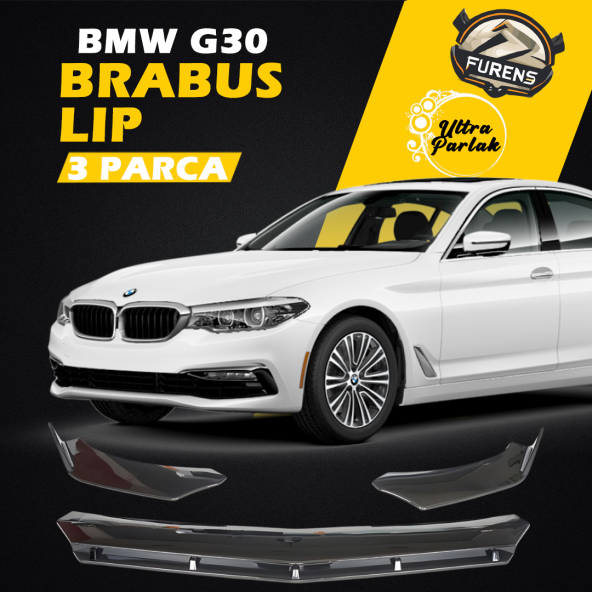 Bmw G30 5 Serisi Uyumlu Brabus Ön Lip 3 Parça Kanatlı Lip ürün görseli 1