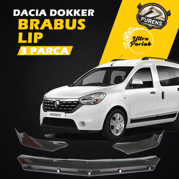 Dacia Dokker 2012-2021 Uyumlu Brabus Ön Lip 3 Parça Kanatlı Lip ürün görseli 1