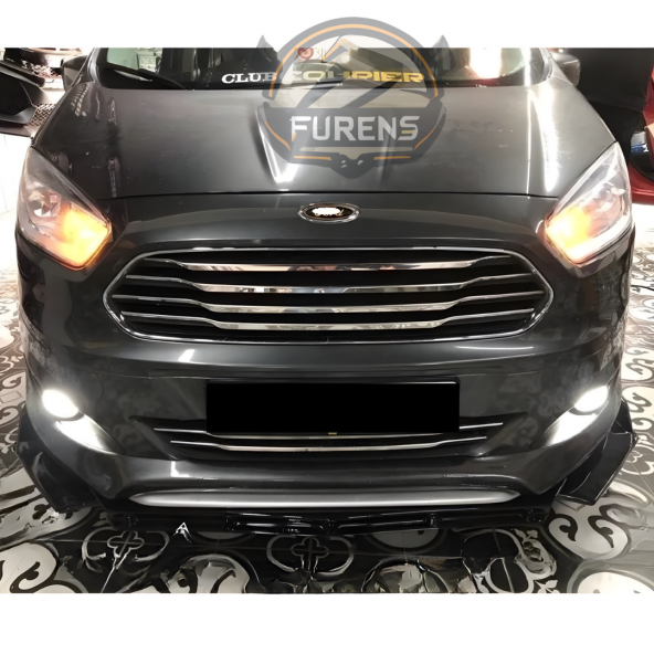 Ford Courier Uyumlu Brabus Ön Lip 3 Parça Kanatlı Lip - Resim 5