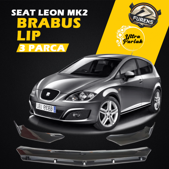 Seat Leon Mk2 Uyumlu Brabus Ön Lip 3 Parça Kanatlı Lip ürün görseli 1