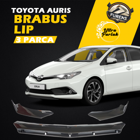 Toyota Auris 2013-2018 Uyumlu Brabus Ön Lip 3 Parça Kanatlı Lip ürün görseli 1
