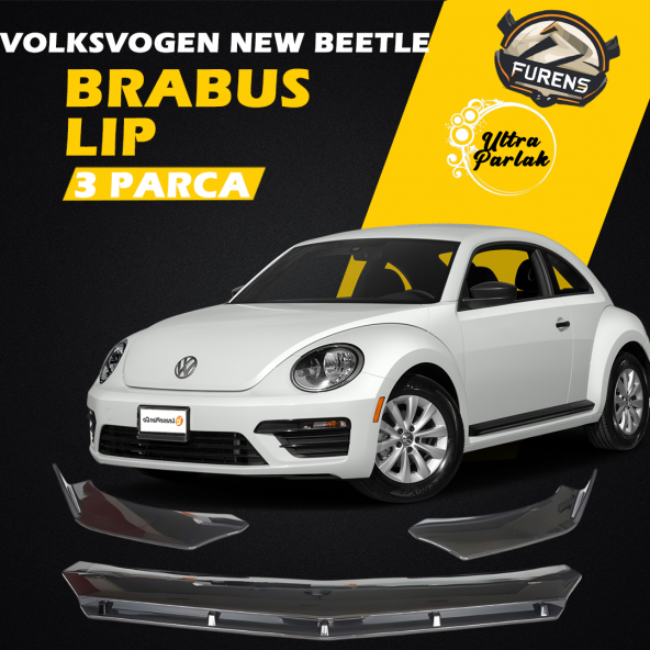 Vw New Beetle 2011-2019 Uyumlu Brabus Ön Lip 3 Parça Kanatlı Lip ürün görseli 1