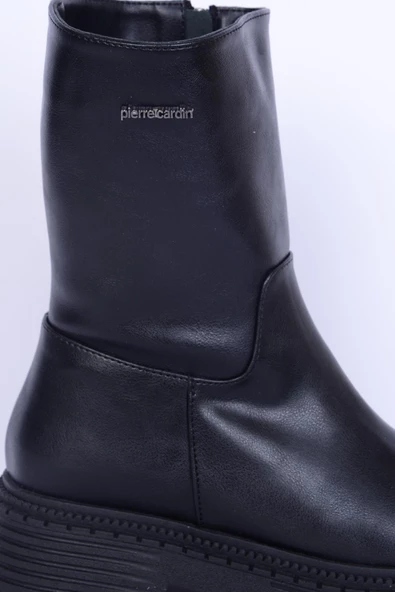 Pierre Cardin 52419 Siyah Cilt Kadın Bot - Resim 2
