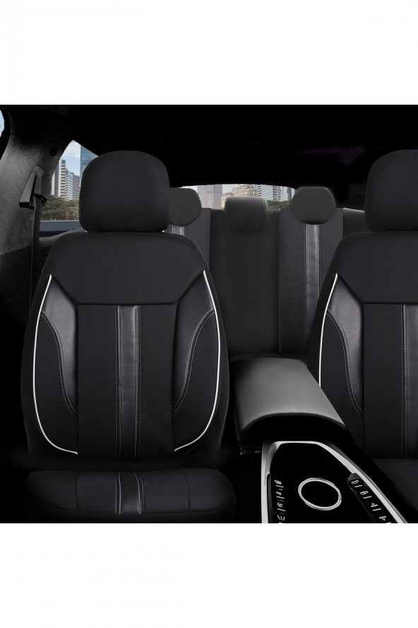 Z&C MAXTECH  Opel Astra J Hb Deri Detaylı Özel Tasarım Oto Koltuk Kılıfı Seti Classy ürün görseli 1