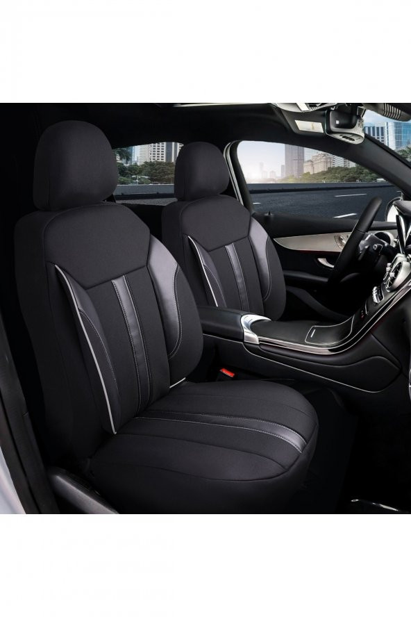 Z&C MAXTECH  Volkswagen Jetta Deri Detaylı Özel Tasarım Oto Koltuk Kılıfı Seti Classy ürün görseli 1