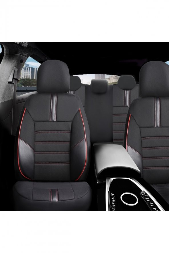 Z&C MAXTECH  Tofaş Doğan Slx Deri Detaylı Özel Tasarım Oto Koltuk Kılıfı Seti Star ürün görseli 1