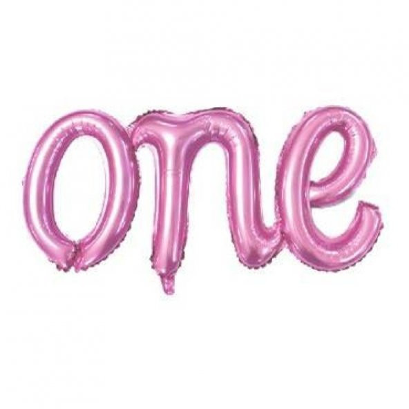 Pembe One Folyo Balon ürün görseli 1
