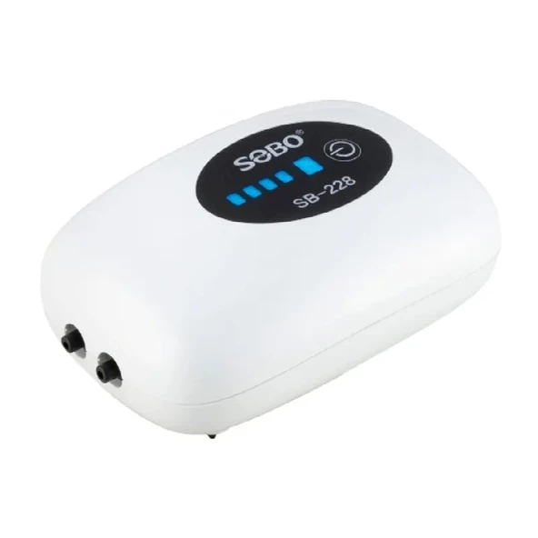 Sobo Usb Şarjlı Akvaryum Sessiz Mini Hava Motoru 2W 2x3Lt/dak SB-228 ürün görseli 1
