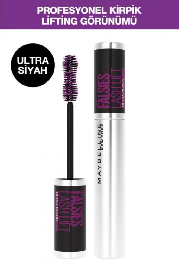MAYBELLINE MASKARA FALSIES LASH LIFT-ULTRA BLACK ürün görseli 1