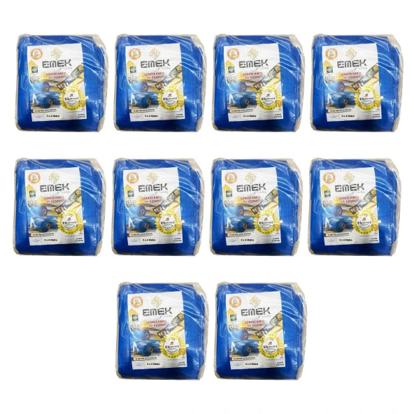 Emek Çadır Kumaşı Branda Tente UV Güneşlik Gölgelik Koruma Yağmur Su Geçirmez - 3x4 Metre - 10 Paket ürün görseli 1