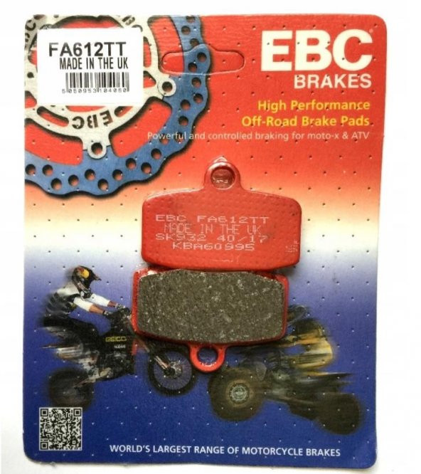 Ebc Fa612Tt 2014-2019 KTM 250 Freeride R Uyumlu Ön Fren Balatası Karbon Balata ürün görseli 1