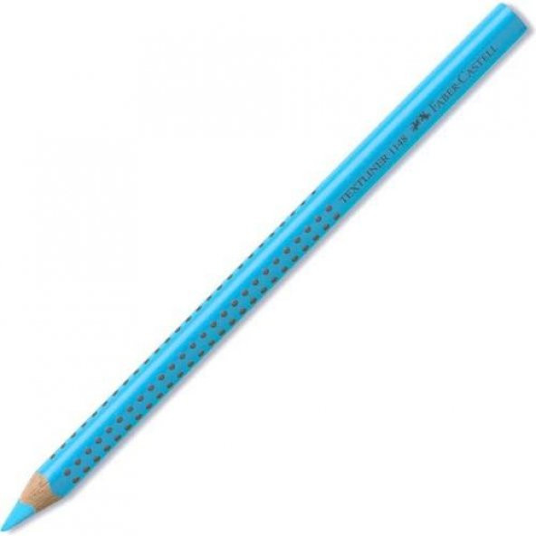 Faber Castell Fosforlu Kalem Ahşap Gövde Mavi ürün görseli 1