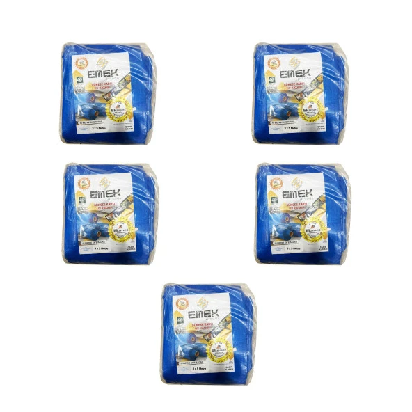 Emek Çadır Kumaşı Branda Tente UV Güneşlik Gölgelik Koruma Yağmur Su Geçirmez - 3x5 Metre - 5 Paket ürün görseli 1