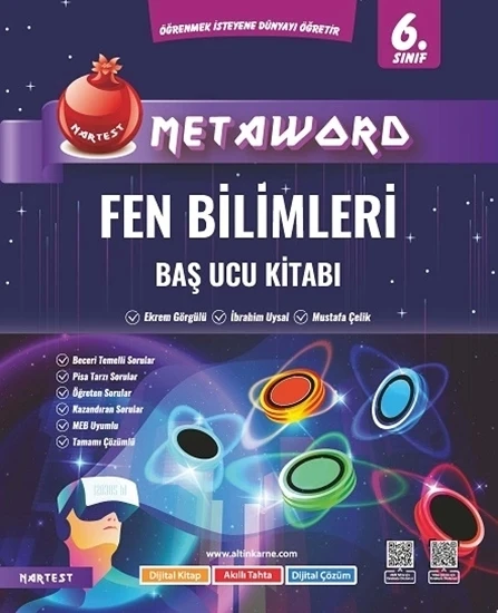 NARTEST 6.SINIF METAWORD FEN BİLİMLERİ BAŞ UCU KİTABI ürün görseli 1