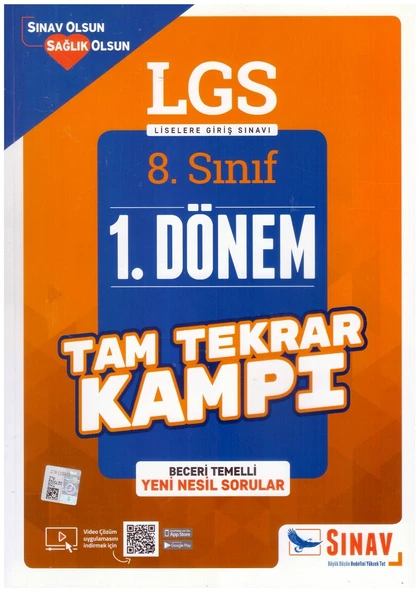 SINAV 8.SINIF 1. DÖNEM LGS TAM TEKRAR KAMPI ürün görseli 1