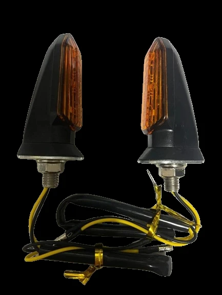 Carub Motosiklet Sinyal Lamba Üniversal 12V Sarı Cam Sarı Led 2Li ürün görseli 1