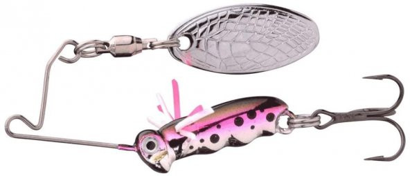 SPRO Larva Spinner Bait 4cm 7g Kaşık Üçlü İğne Rainbow Trout ürün görseli 1