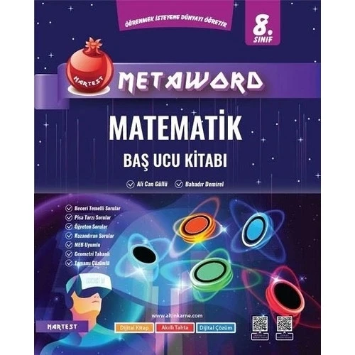 NARTEST 8.SINIF METAWORD MATEMATİK BAŞUCU KİTABI ürün görseli 1