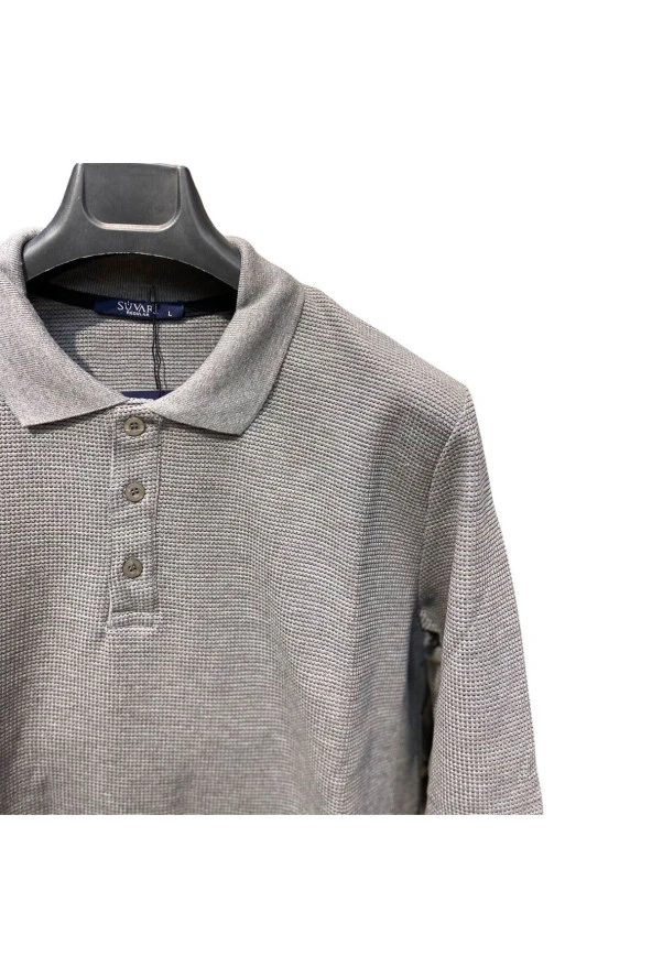 WAFFLE DESENLİ POLO YAKA KAZAK - Resim 5