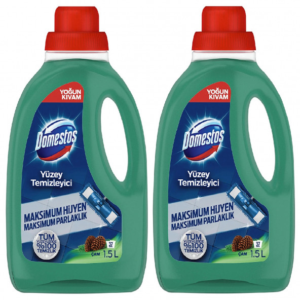 Domestos Yüzey Temizleyici Çam Maksimum Hijyen 1500 ML x 2 Adet ürün görseli 1