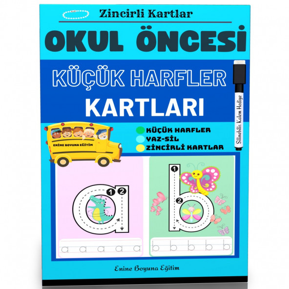 Küçük Harfler Çalışma Kartları (Laminasyonlu) ürün görseli 1