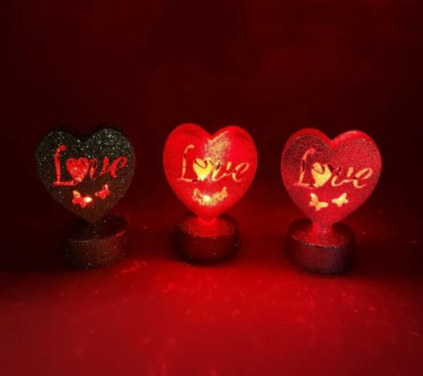 Işıklı Love Kalp ürün görseli 1