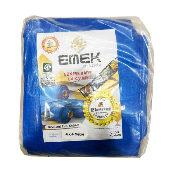 Emek Çadır Kumaşı Branda Tente UV Güneşlik Gölgelik Koruma Yağmur Su Geçirmez - 4x4 Metre - 1 Paket ürün görseli 1