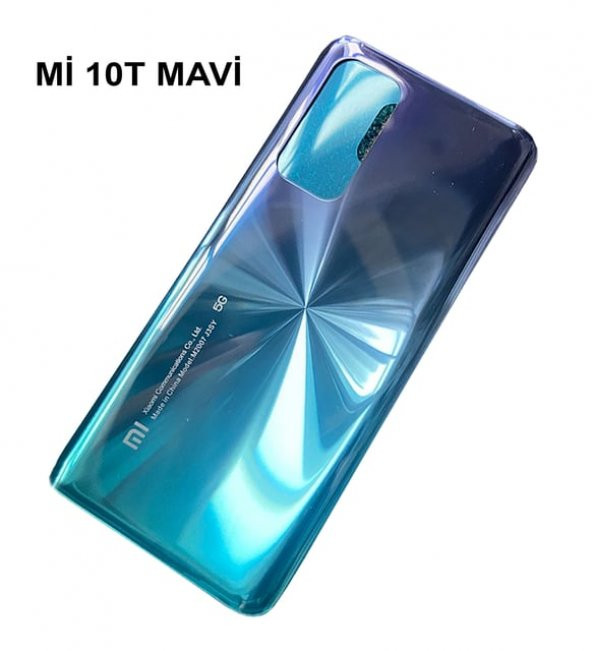 Xiaomi Mi 10t / Mi 10t Pro Arka Cam Pil Batarya Kapağı (Mavi) ürün görseli 1