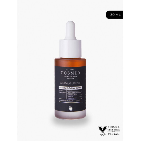 COSMED Skinologist 0,5 % Retinol ve Peptit İçeren Yenileyici Serum 30 ml ürün görseli 1
