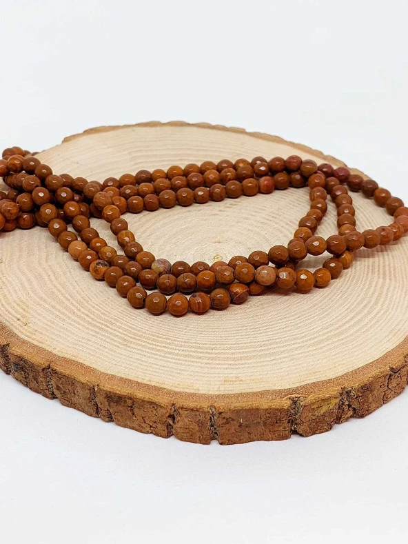 Jasper Taşı Faset Kesim Dizi 5.5mm (44545) ürün görseli 1