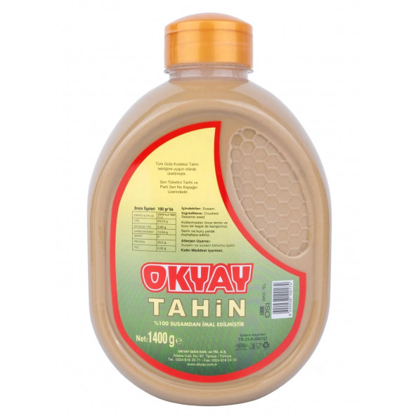 Okyay Tahin Pet Şişe Net: 1400 GR ürün görseli 1